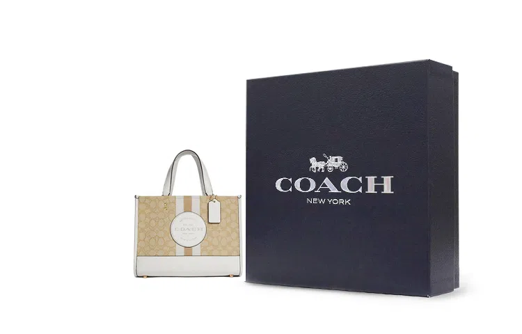 COACH Dempsey 30 Logo Tote