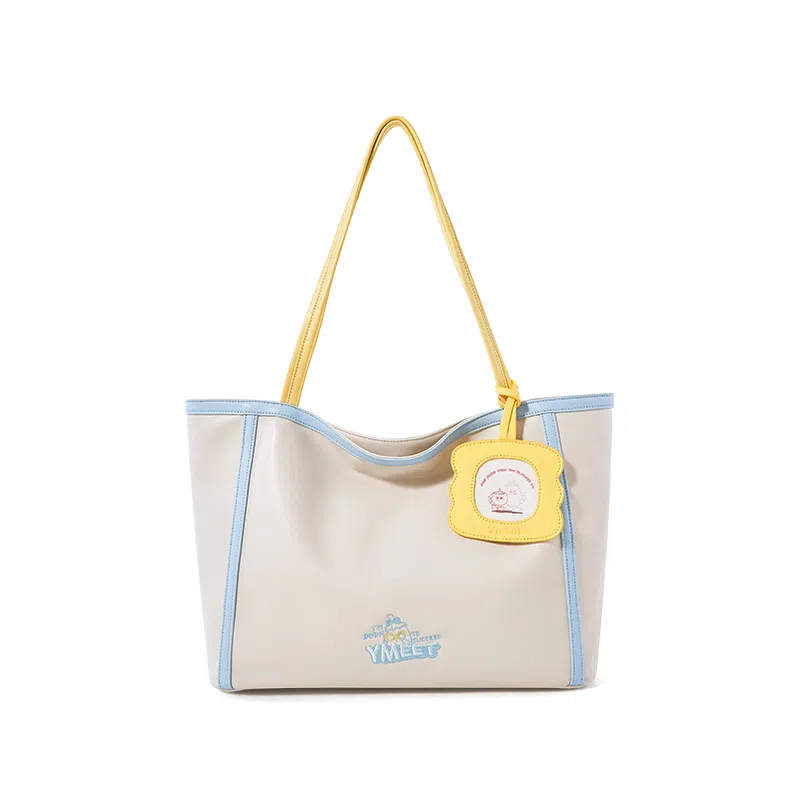 音魅 简约托特包女大学生上课通勤慵懒软皮单肩包大容量手提包