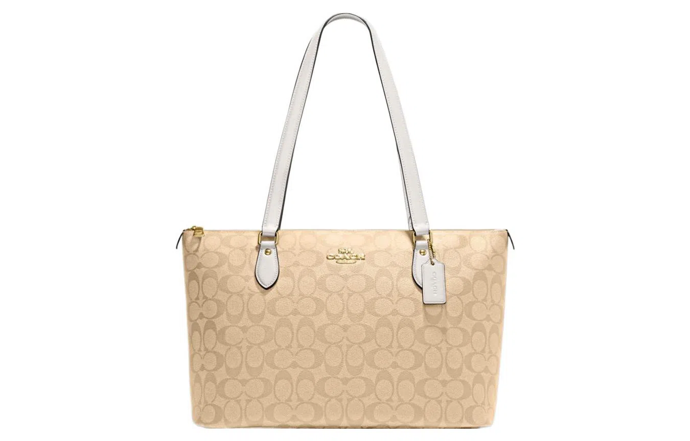 COACH Zip Top Tote 37 Logo Tote