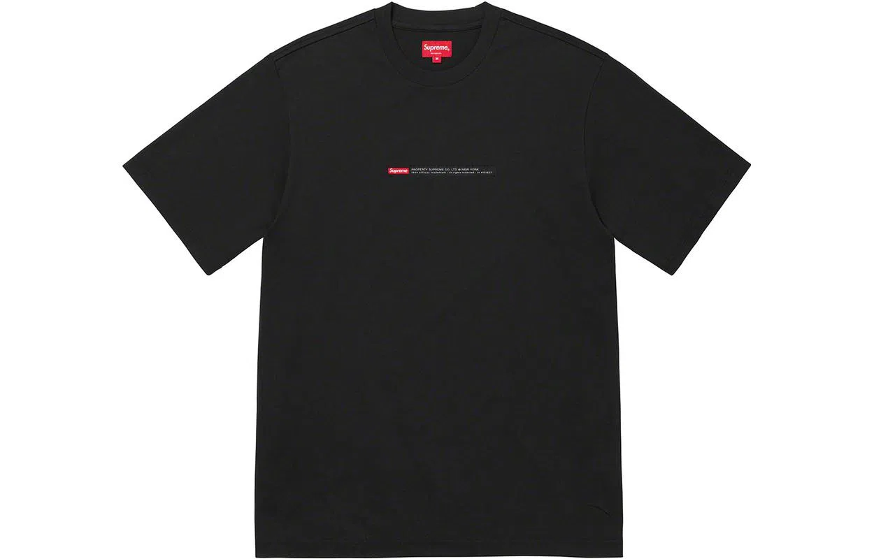 Supreme FW22 Week 6 Property Label S/s Top