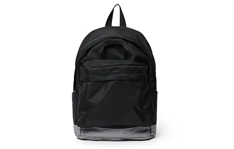 MYEDITION Vintage Colorblock Backpack Green