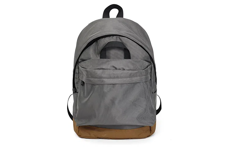 MYEDITION Vintage Colorblock Backpack Green