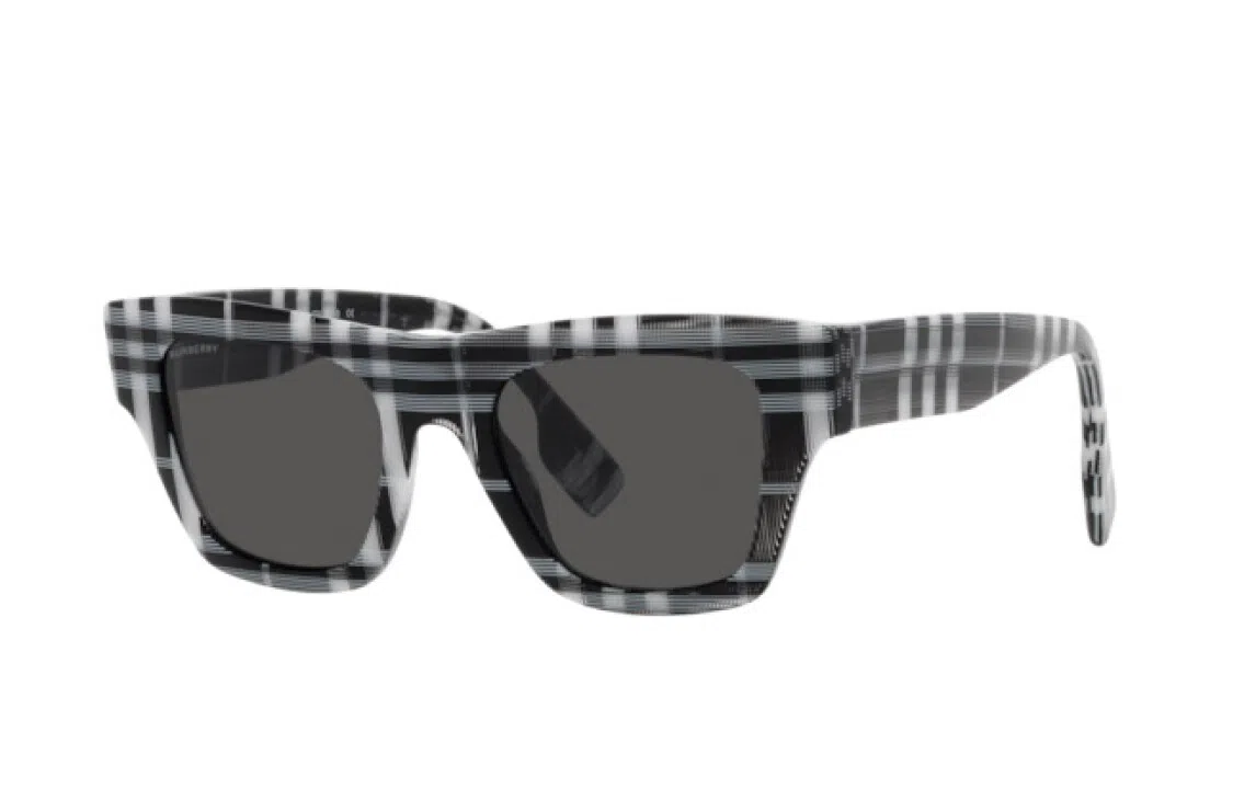 Burberry Square Frame Sunglasses Black White