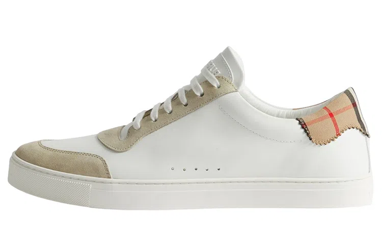 Burberry Low-Top Sneakers White Brown