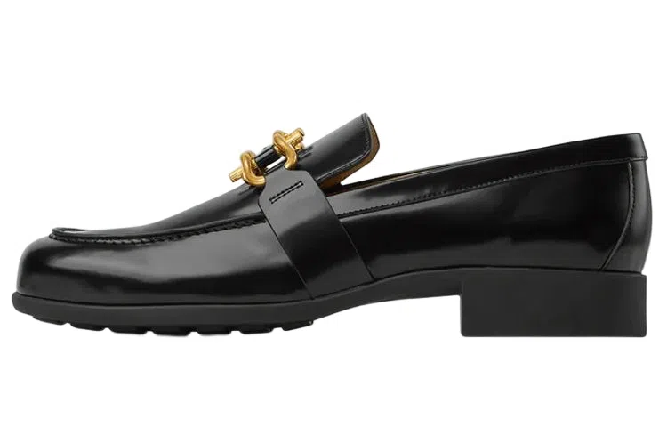 Bottega Veneta Leather Loafers Black
