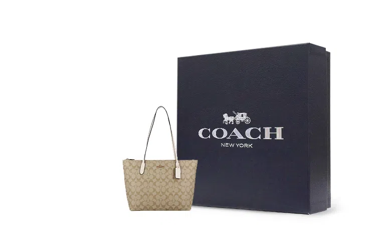 COACH Zip Top Tote 30