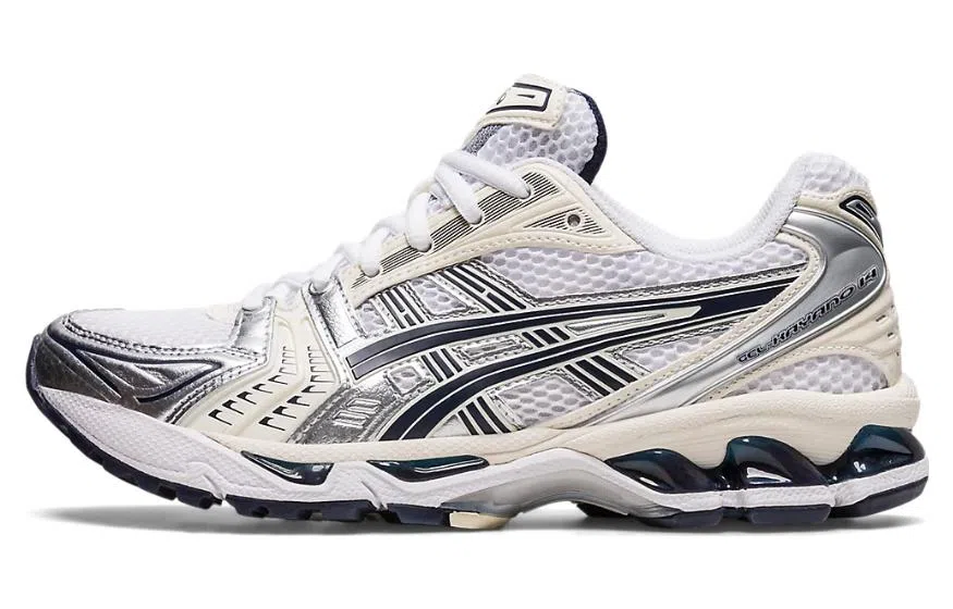 Asics Gel-Kayano 14 White Black Silver