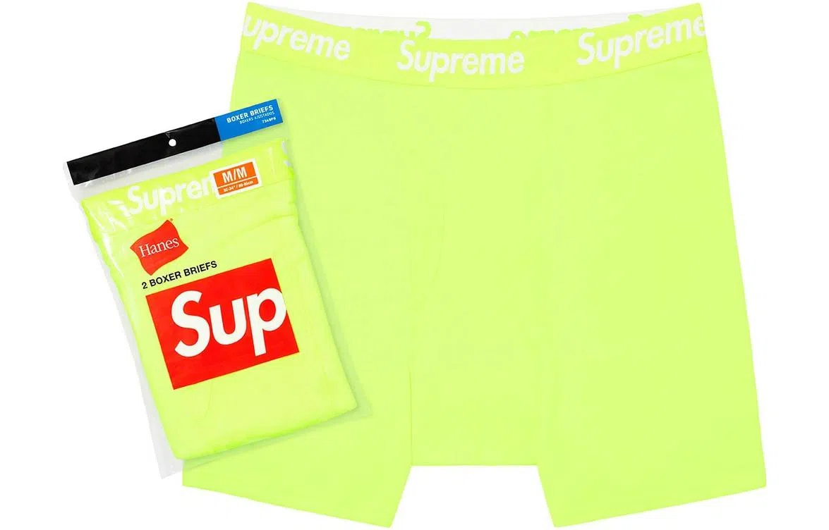 Supreme x Hanes Boxer Briefs Fluorescent Green