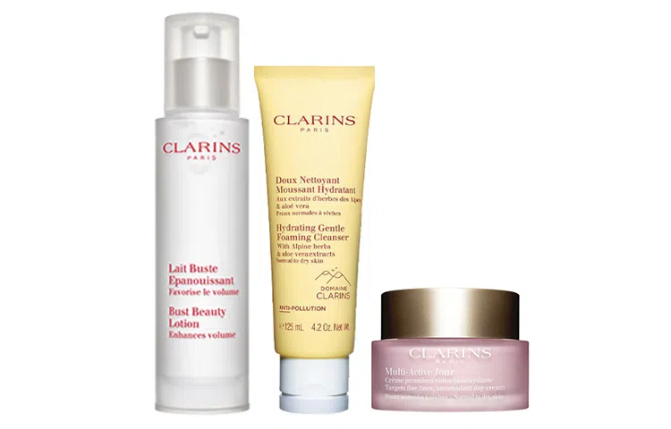 娇韵诗 美胸丰盈乳舒洁面乳青春赋活日霜组合 紧致保湿