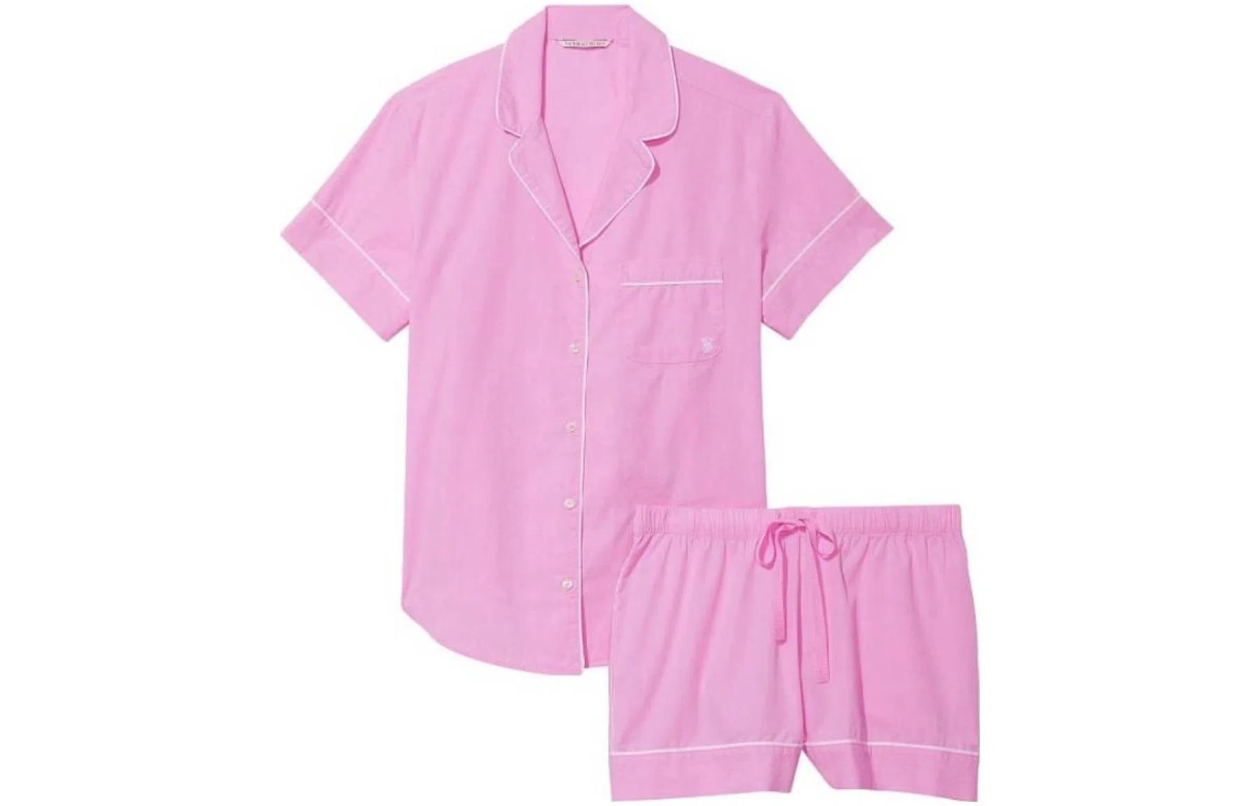 Victoria's Secret Pajama Set Bright Pink