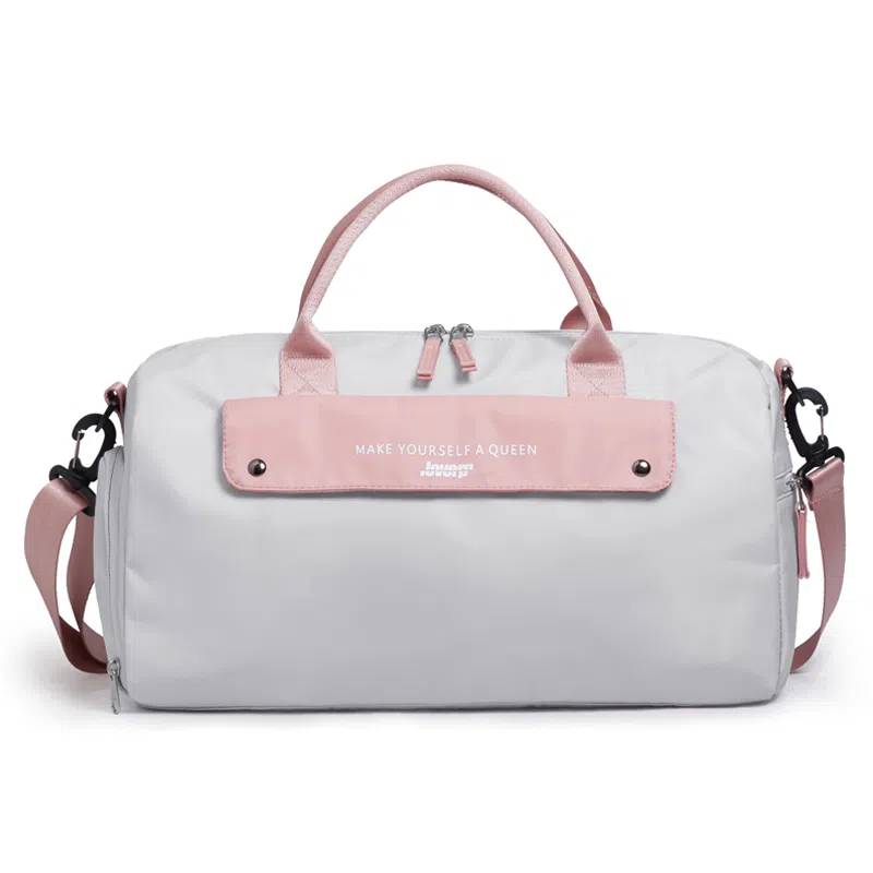 LOVERPUSS Gym Bag Grey Pink