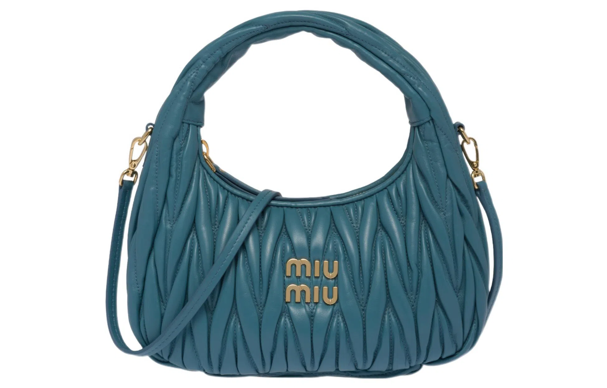 Miu Miu Wander Matelassé Blue