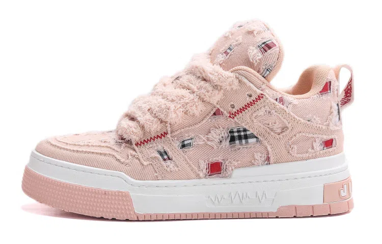 Jifffly Denim-Tartan Sneakers