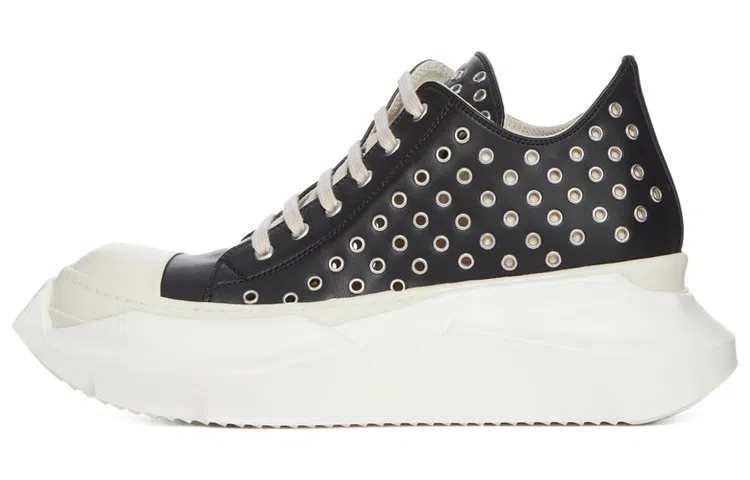 Rick Owens DRKSHDW Abstract Low Top Fashion Sneakers Black