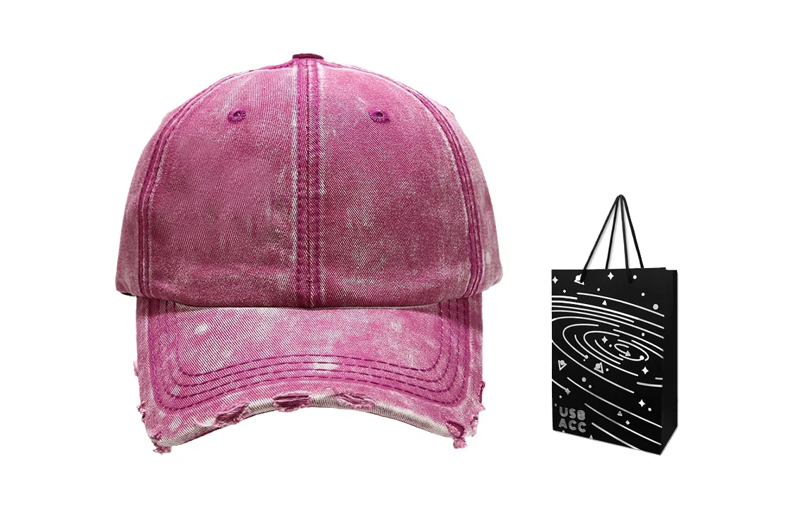 US8ACC Denim Distressed Cap