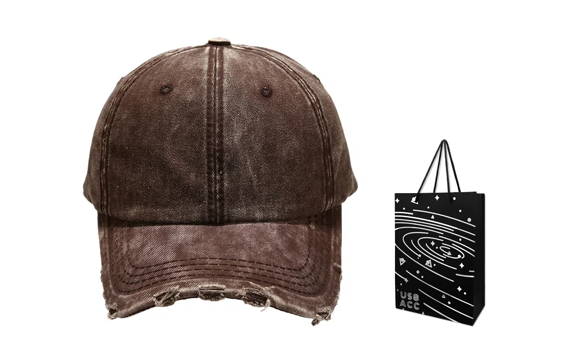 US8ACC Denim Distressed Cap