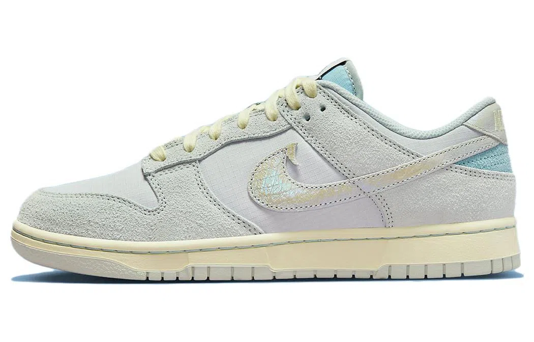 Nike Dunk Low "Gone Fishing" Light Silver Ocean Bliss