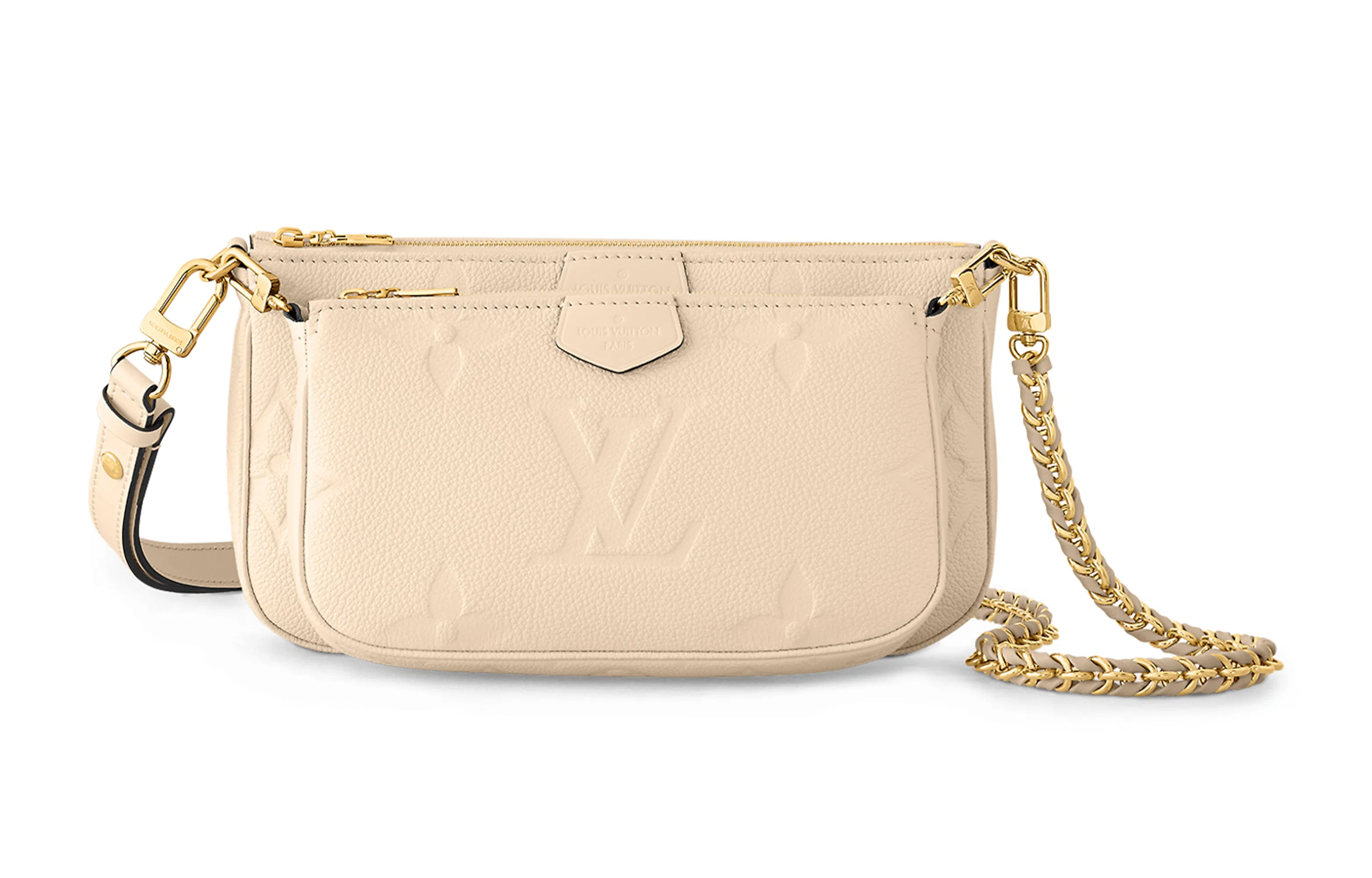 Louis Vuitton Multi Pochette Accessoires Cream White