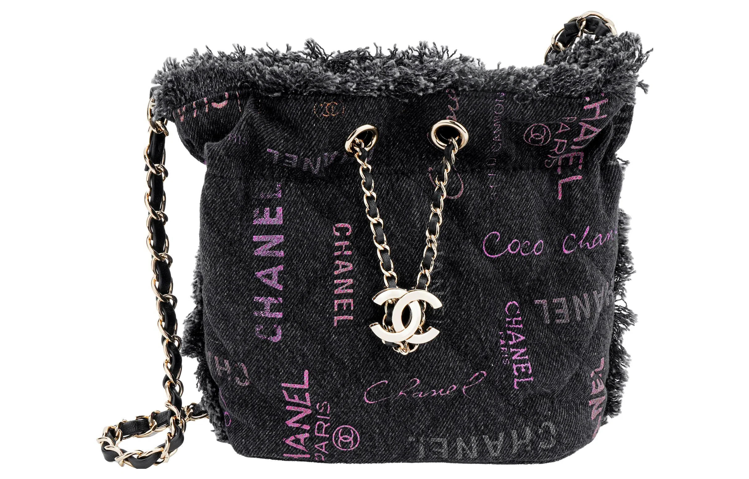 Chanel 22P Max Bucket Bag Black