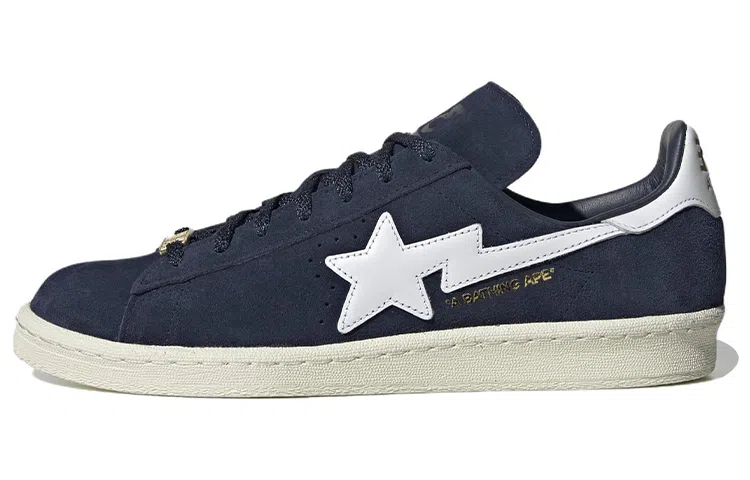 A BATHING APE x adidas Campus 80S Navy