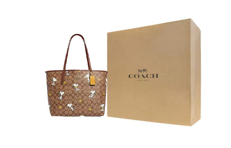 COACH x Peanuts Dempsey 33 Brown