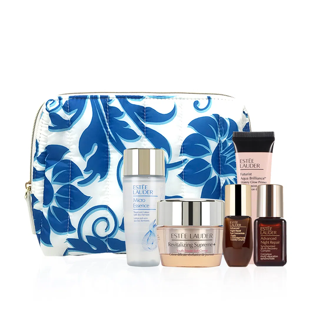 雅诗兰黛 全能护肤五件套装+化妆包 滋润 小样版