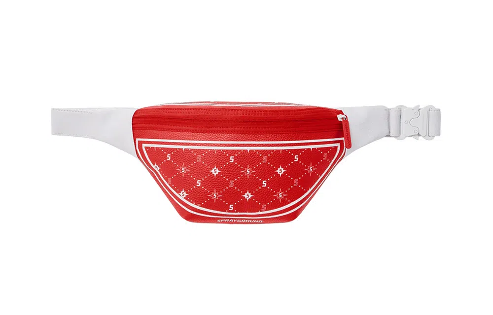 Sprayground Red PVC Crossbody Waist Bag