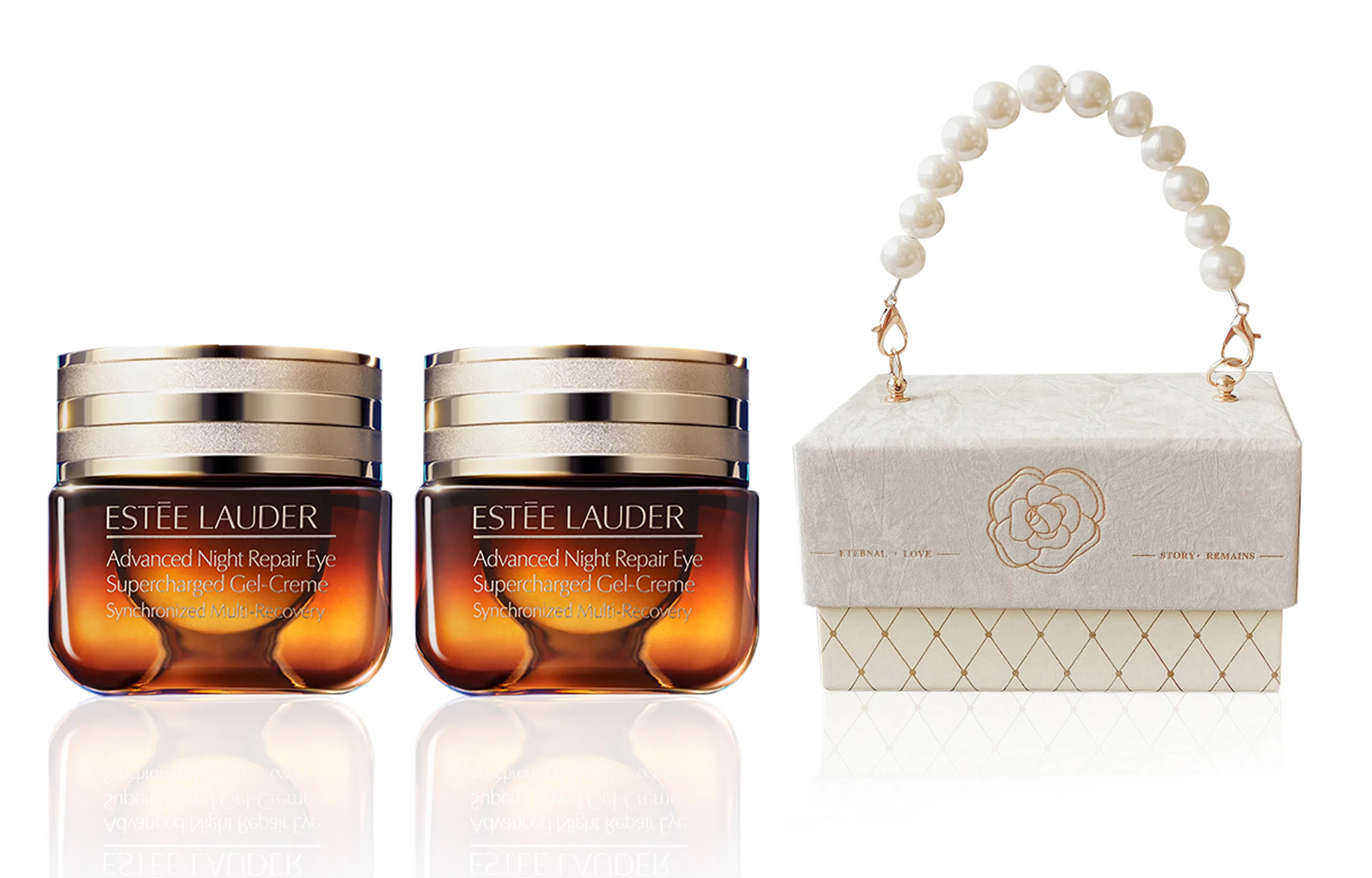 雅诗兰黛 第五代小棕瓶抗蓝光熬夜眼霜 轻奢珍珠小香风礼盒 紧致改善眼部暗沉