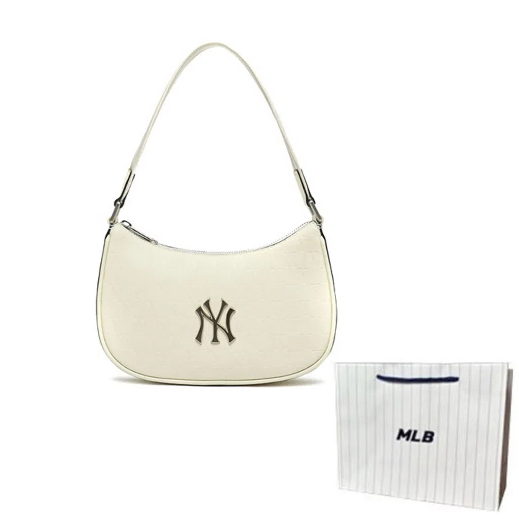 MLB Monogram NY Yankees Cream White