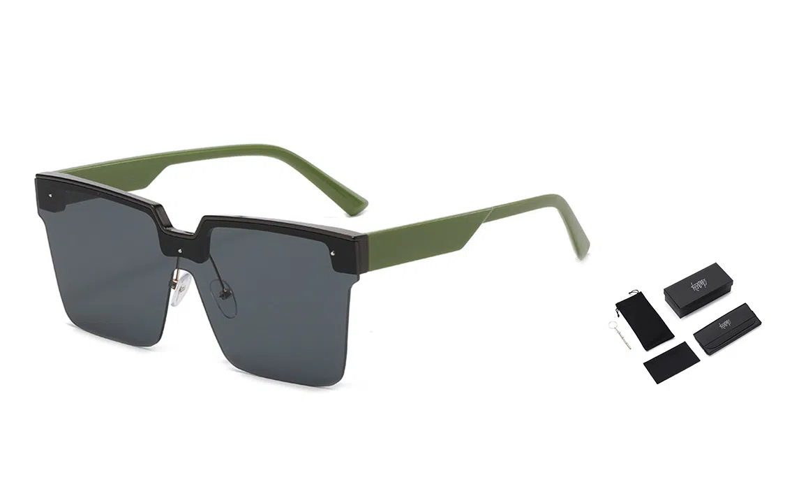 肯默大框复古太阳镜 防紫外线墨镜 半边框遮阳眼镜 男女通用 多色可选