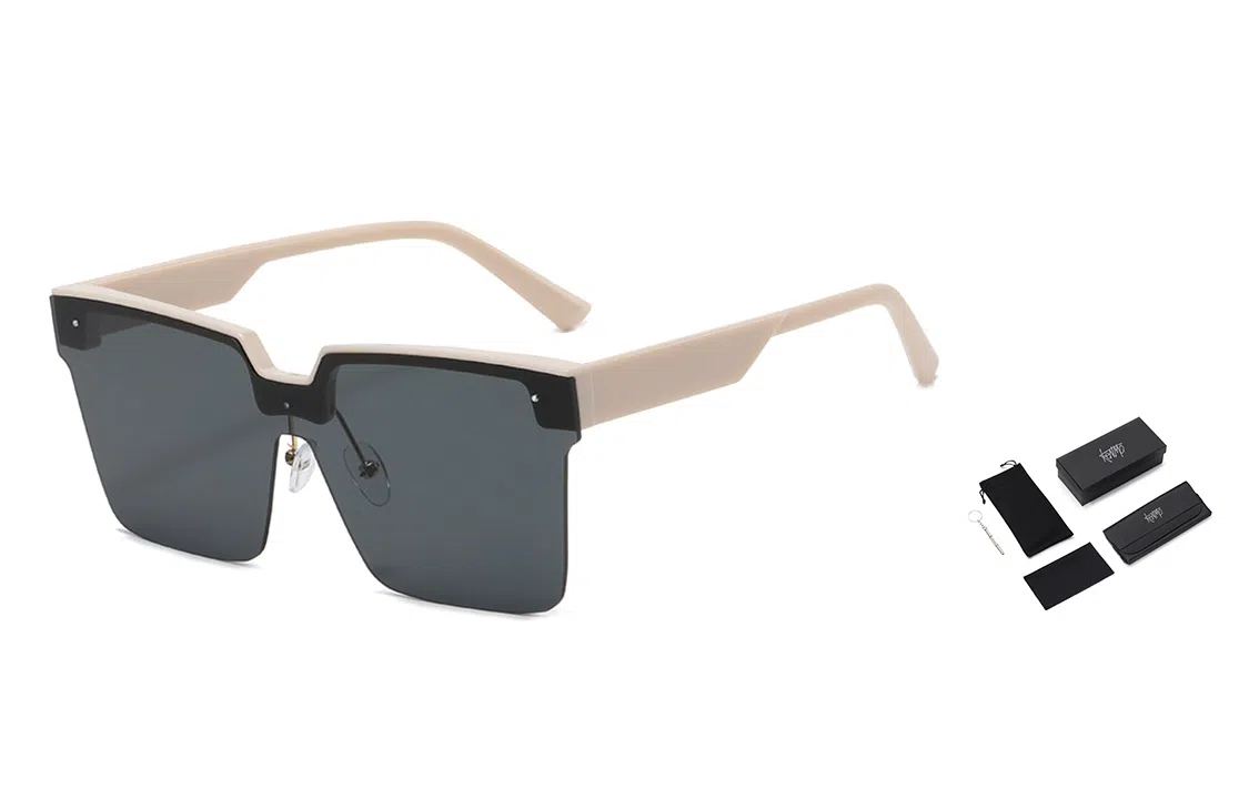 肯默大框复古太阳镜 防紫外线墨镜 半边框遮阳眼镜 男女通用 多色可选