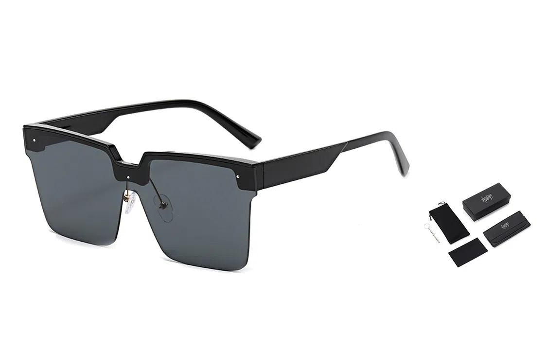 肯默大框复古太阳镜 防紫外线墨镜 半边框遮阳眼镜 男女通用 多色可选