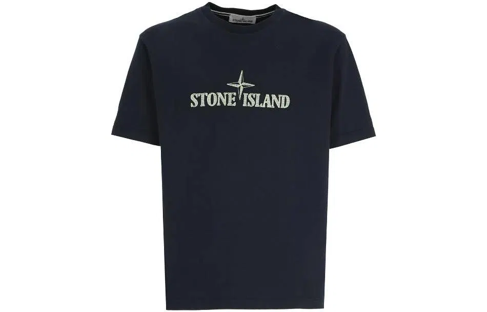 Stone Island SS23 Logo Print T-Shirt Navy