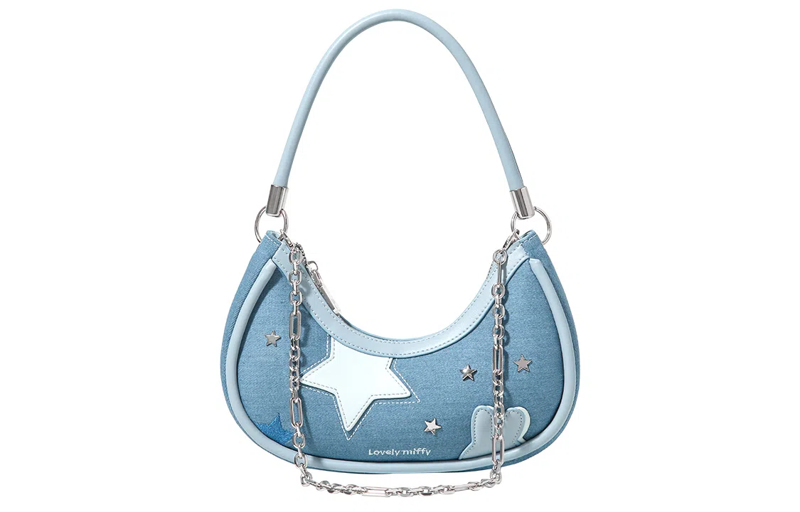 Miffy Denim Crescent Bag