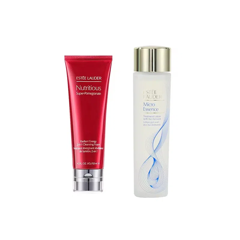 雅诗兰黛 清洁保湿护肤套装 提亮