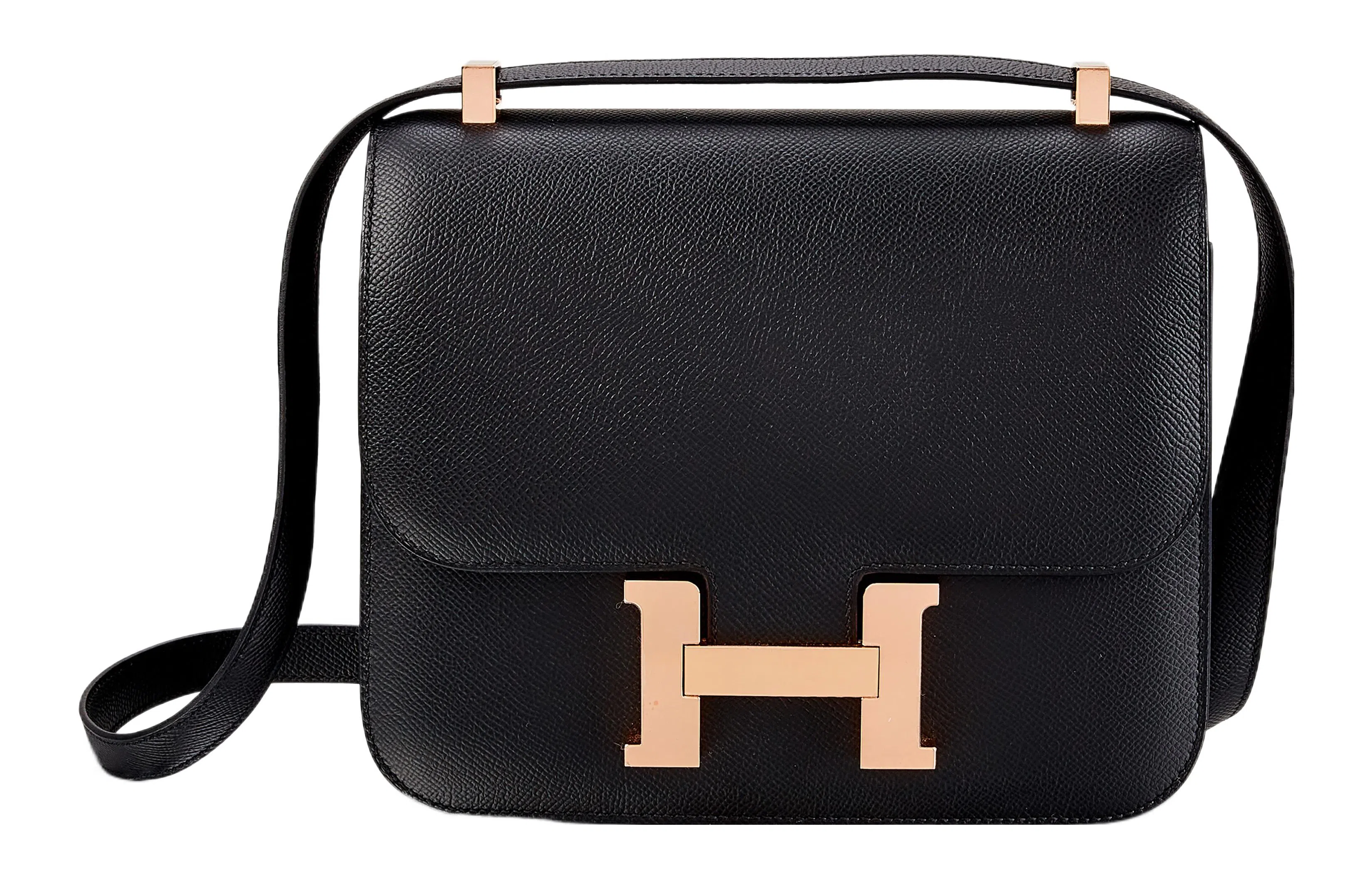 HERMES Constance 19 Epsom Noir