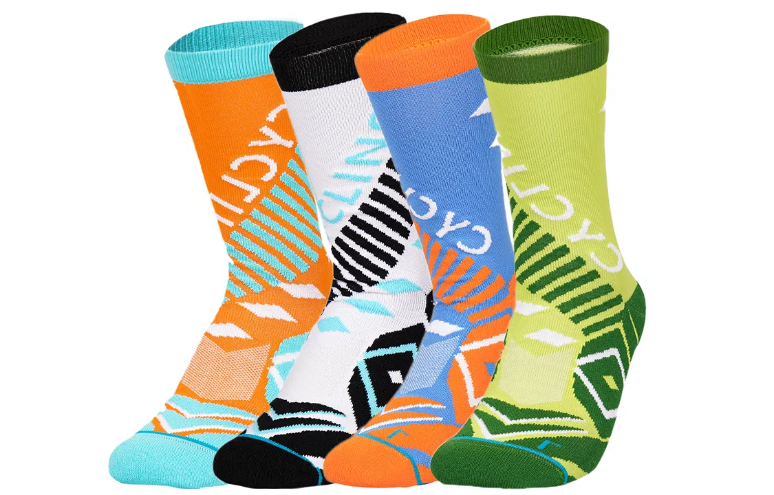 Wild Child Club Energy Series Logo Basketball Socks 4-Pack