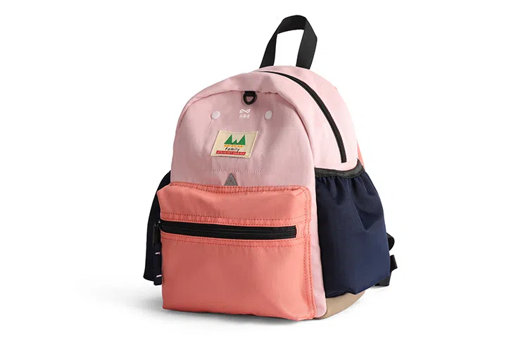 轻骑者 韩版可爱卡通休闲时尚潮流撞色初高中生大学生便携百搭多功能 织物 旅行包 书包背包双肩包 男女同款情侣款 多色