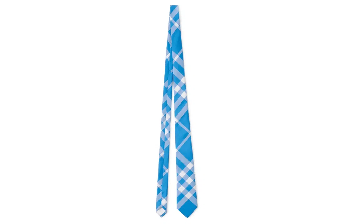 Burberry Classic Check Tie Blue