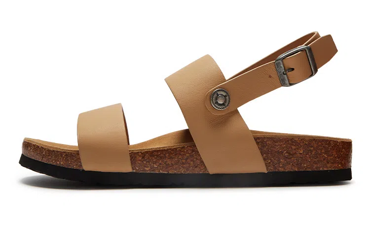 Minnetonka One Strap Sandal Beige