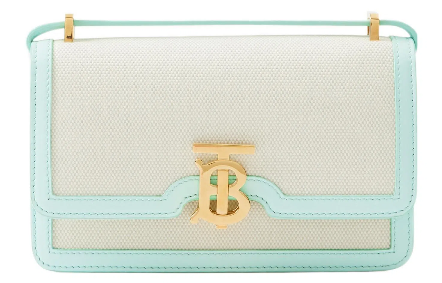 Burberry Signature Lock Mini Bag Natural Mint