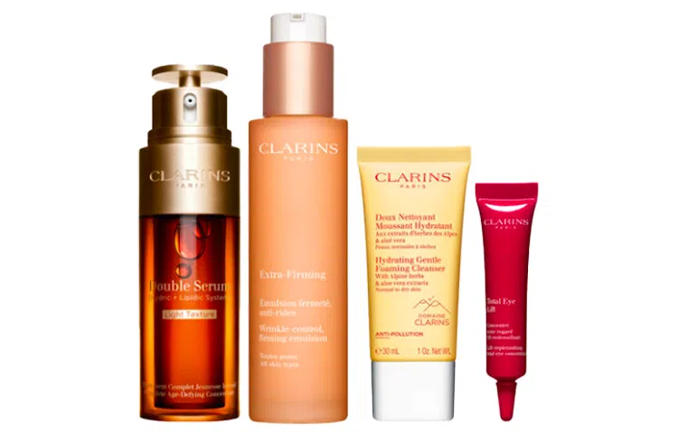 娇韵诗 黄金搭档清爽澎弹组 滋润保湿 四件套