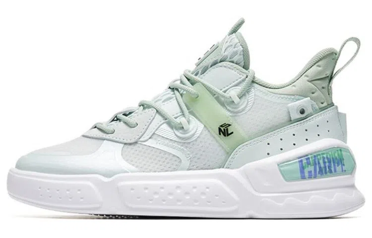 乔丹 防滑耐磨透气 中帮 板鞋 女款 玉石绿