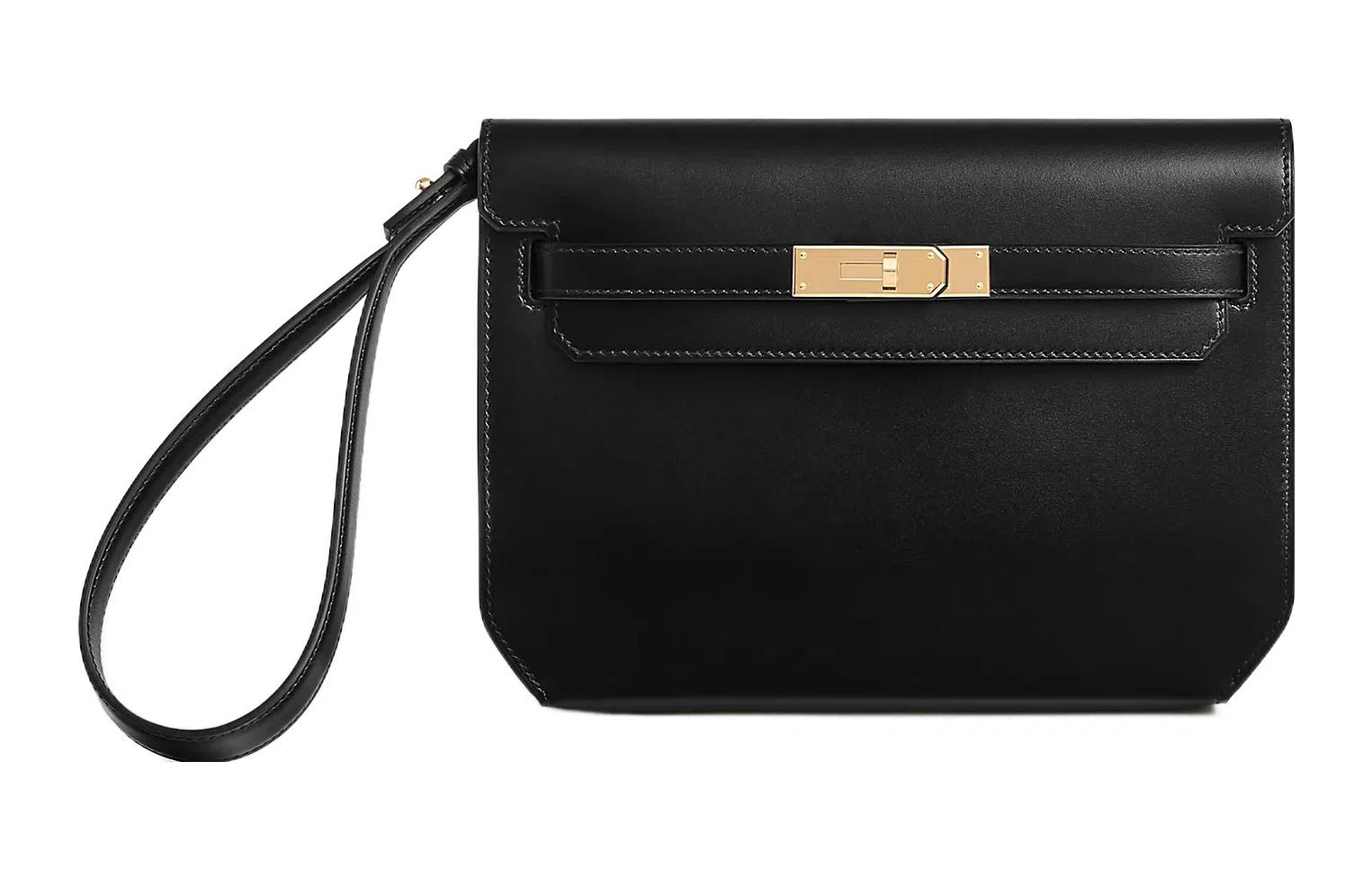 HERMES Kelly Depeches 25 Box Noir