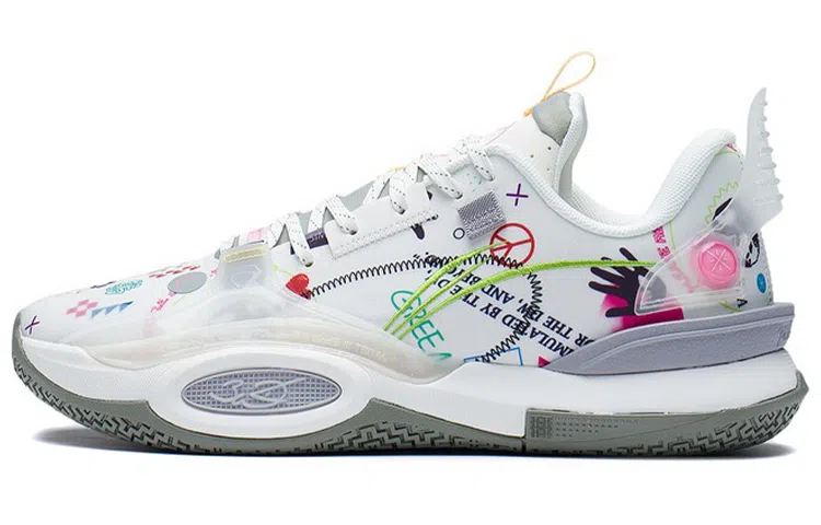 LiNing All City 10 V1 White Graffiti