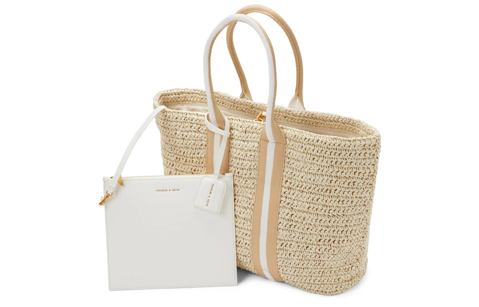 CHARLESKEITH Tote ChocolateWhite