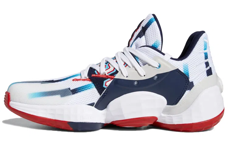 adidas Harden Vol. 4 White Blue Red