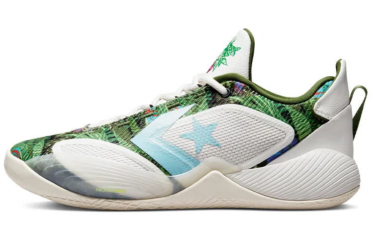 Converse Chuck Taylor All Star Low White Green Grey