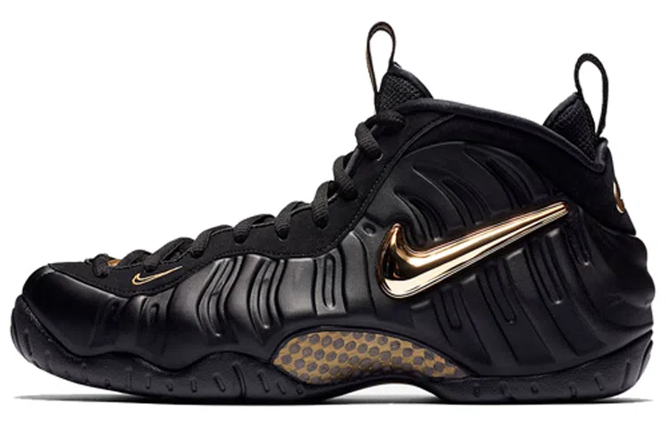 Nike Foamposite Pro Black Metallic Gold