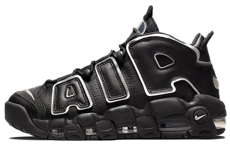 Nike Air More Uptempo Black Silver